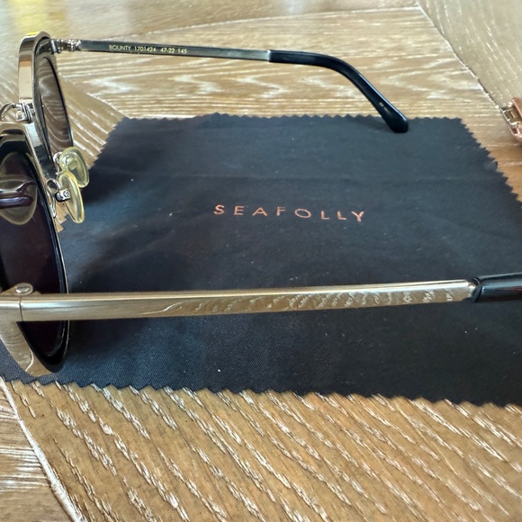 Karen Walker Bounty Black Gold 47mm Frame Sunglasses 1701424 MSRP $280 - Picture 3 of 9